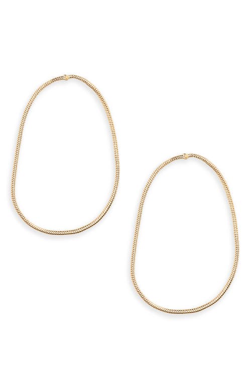 Shop Nordstrom Rack Demi Fine Chain Loop Drop Earrings In Gold