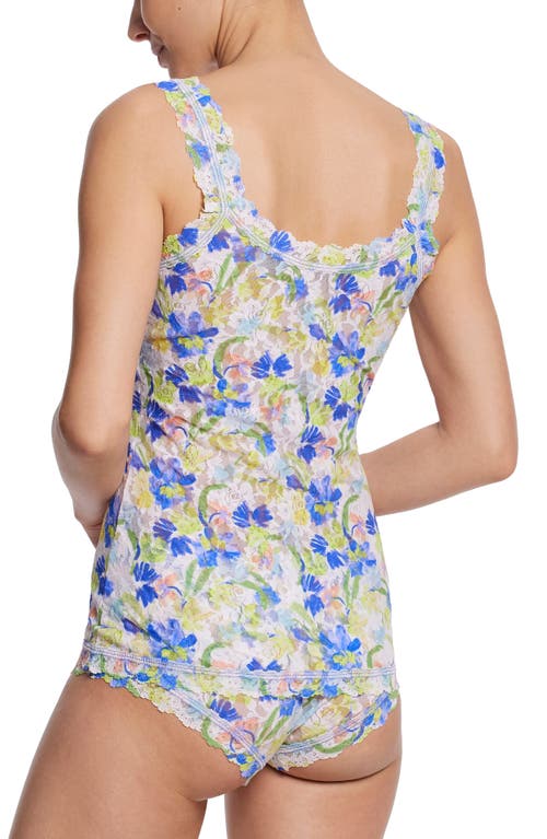 Hanky Panky Printed Signature Lace Classic Cami In Brush Strokes