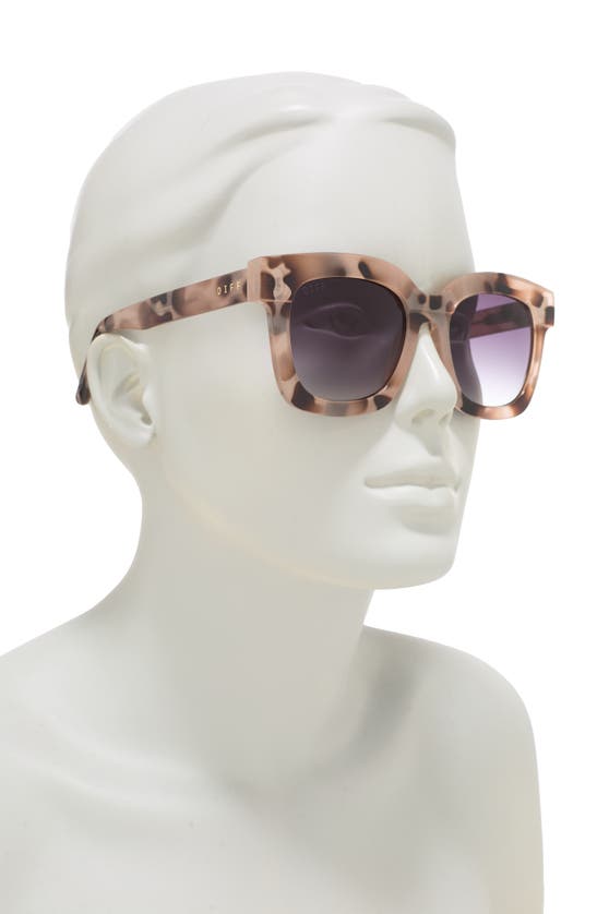 Diff 56mm Makay Square Sunglasses In Cream Tortoise