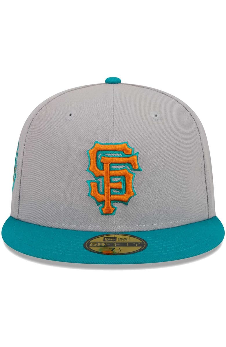 New Era Men's New Era Gray/Teal San Francisco Giants 59FIFTY Fitted Hat ...