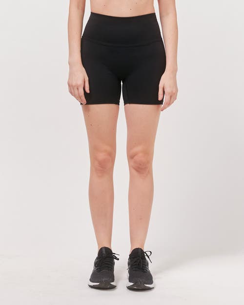 Rebody Active Hybrid Short High Waist 4" In Metropolis Black