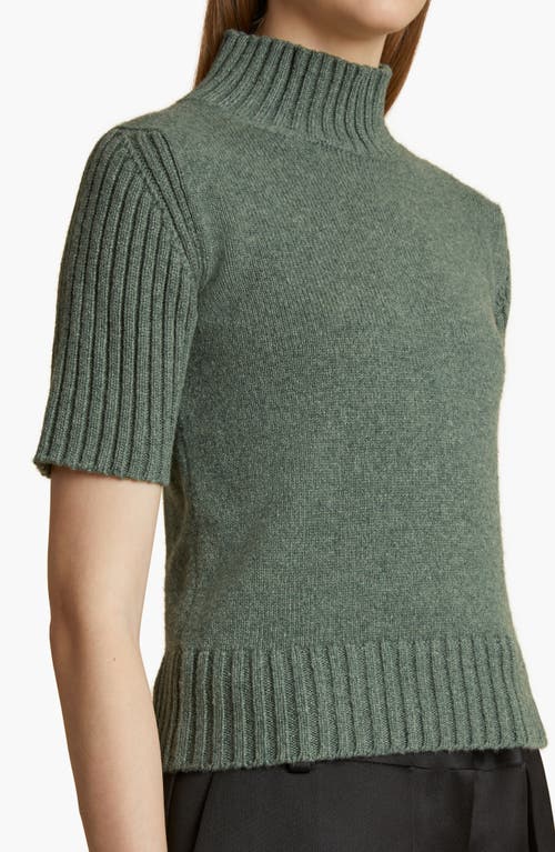 KHAITE KHAITE TALVI CASHMERE MOCK NECK SWEATER 