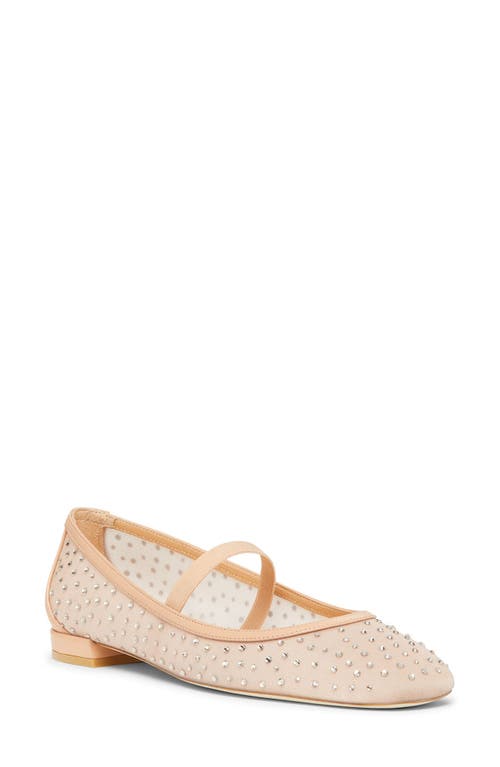 Shop Stuart Weitzman Arabella Mary Jane Ballet Flat In Ginger