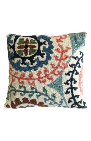 R16 Home Shayla Indoor/outdoor Throw Pillow In Aqua Multi