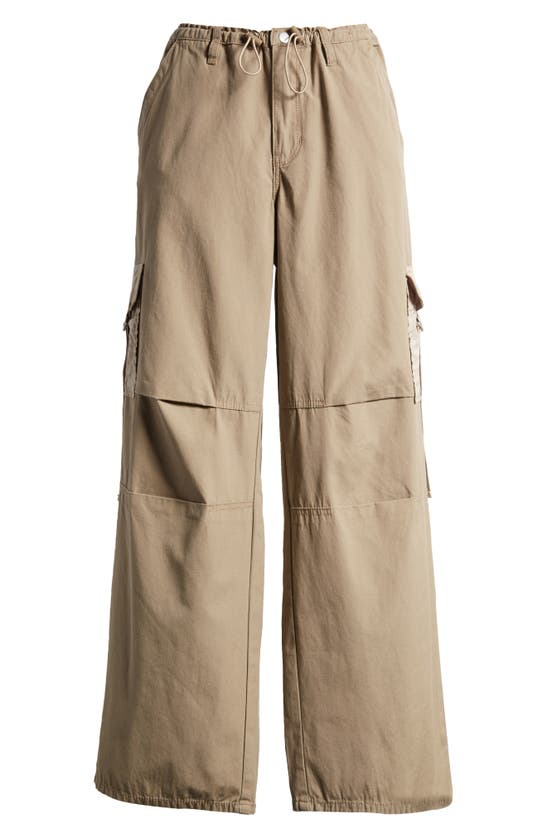 Shop Pacsun Cotton Cargo Pants In Timber Wolf