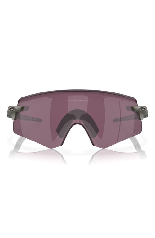 Oakley Encoder Prizm™ Rimless Wrap Shield Sunglasses In Purple