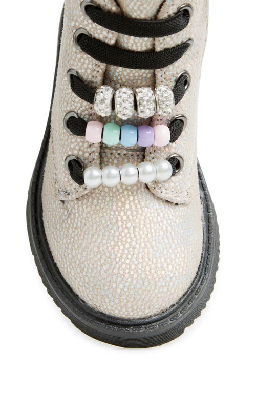 Shop Tucker + Tate Kids' Paislee Charm Lug Boot In Silver Iridescent