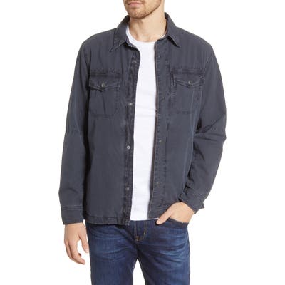 Faherty Cooper Shirt Jacket, Black