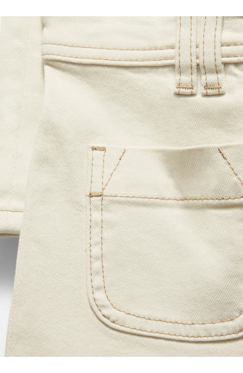 Shop & Other Stories High Waist Flare Jeans In White Dusty Light