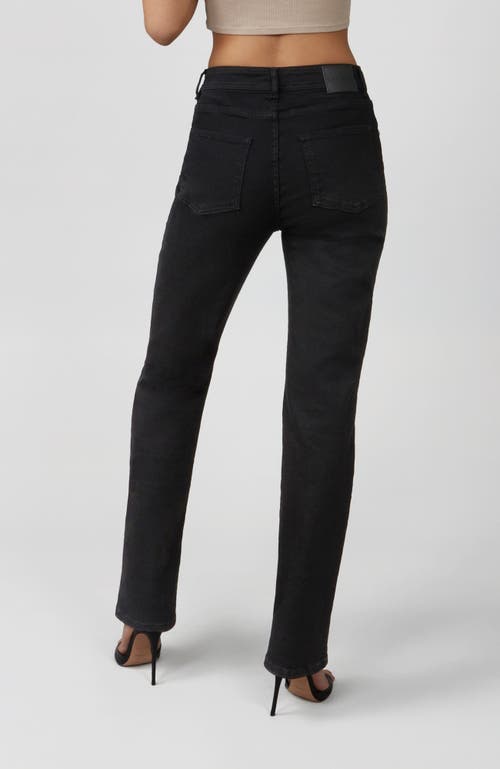Lola Jeans Denver High Rise Straight Jeans In Black