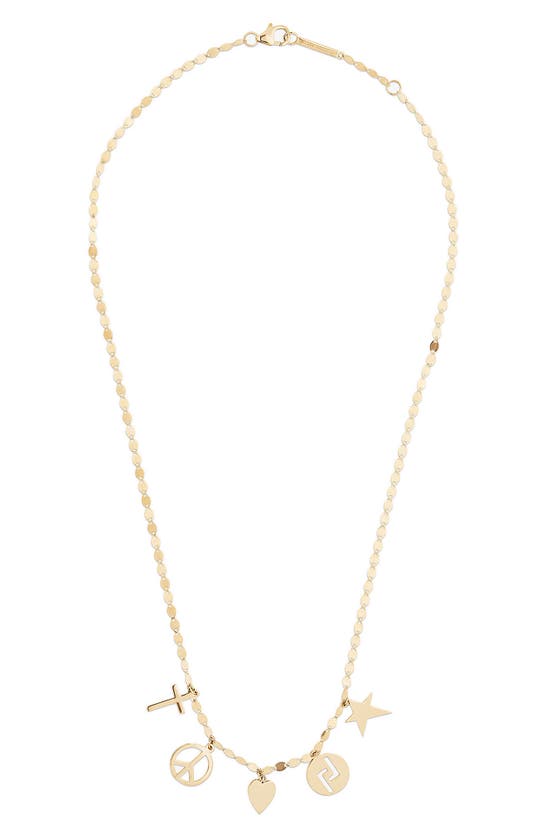 LANA LANA 14K GOLD CHARM NECKLACE