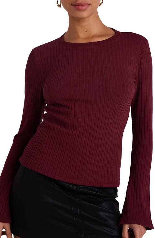 Bella Dahl Long Sleeve T-Shirt in Sweet Merlot 