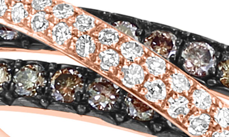 Effy 14k Rose Gold Diamond Crossover Band Ring In Rose Gold
