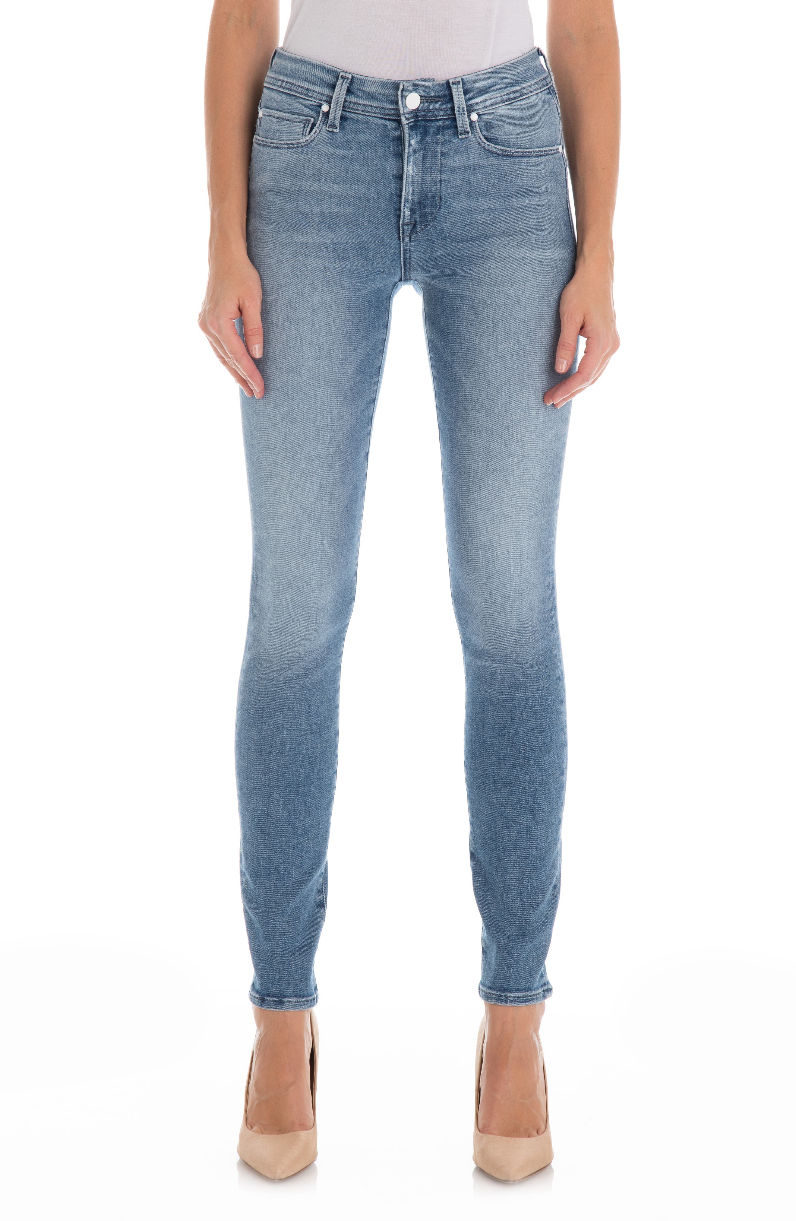 denim stacked jeans