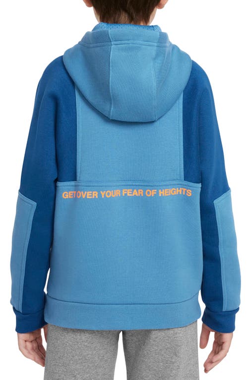 Shop Nike Air Kids' Pullover Hoodie In Dutch Blue/court Blue/white