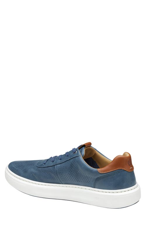 Johnston & Murphy Men's Anders Perfed U-throat Sneakers In Navy Full Grain