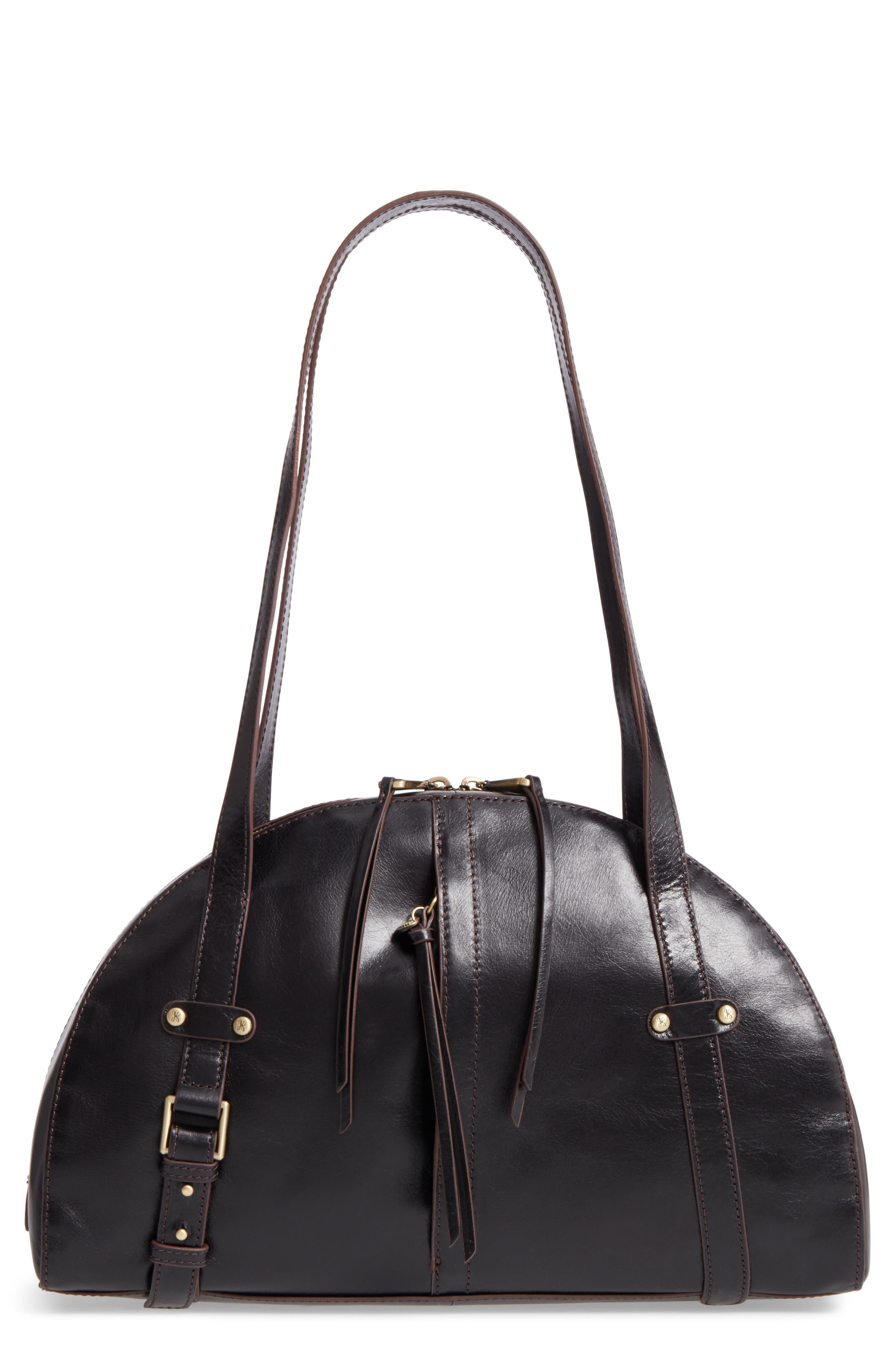 hobo beckon leather shoulder bag