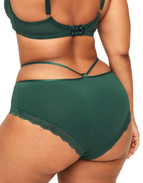Adore Me Marca Hipster Panties In Dark Green