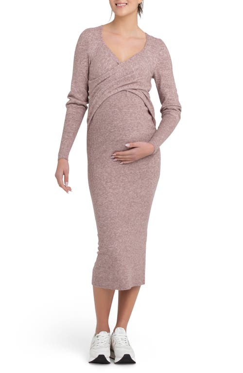Ripe Maternity Heidi Long Sleeve Maternity/Nursing Dress at Nordstrom,