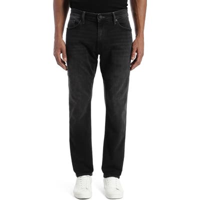 Mavi Jeans Marcus Slim Straight Leg Jeans, Black