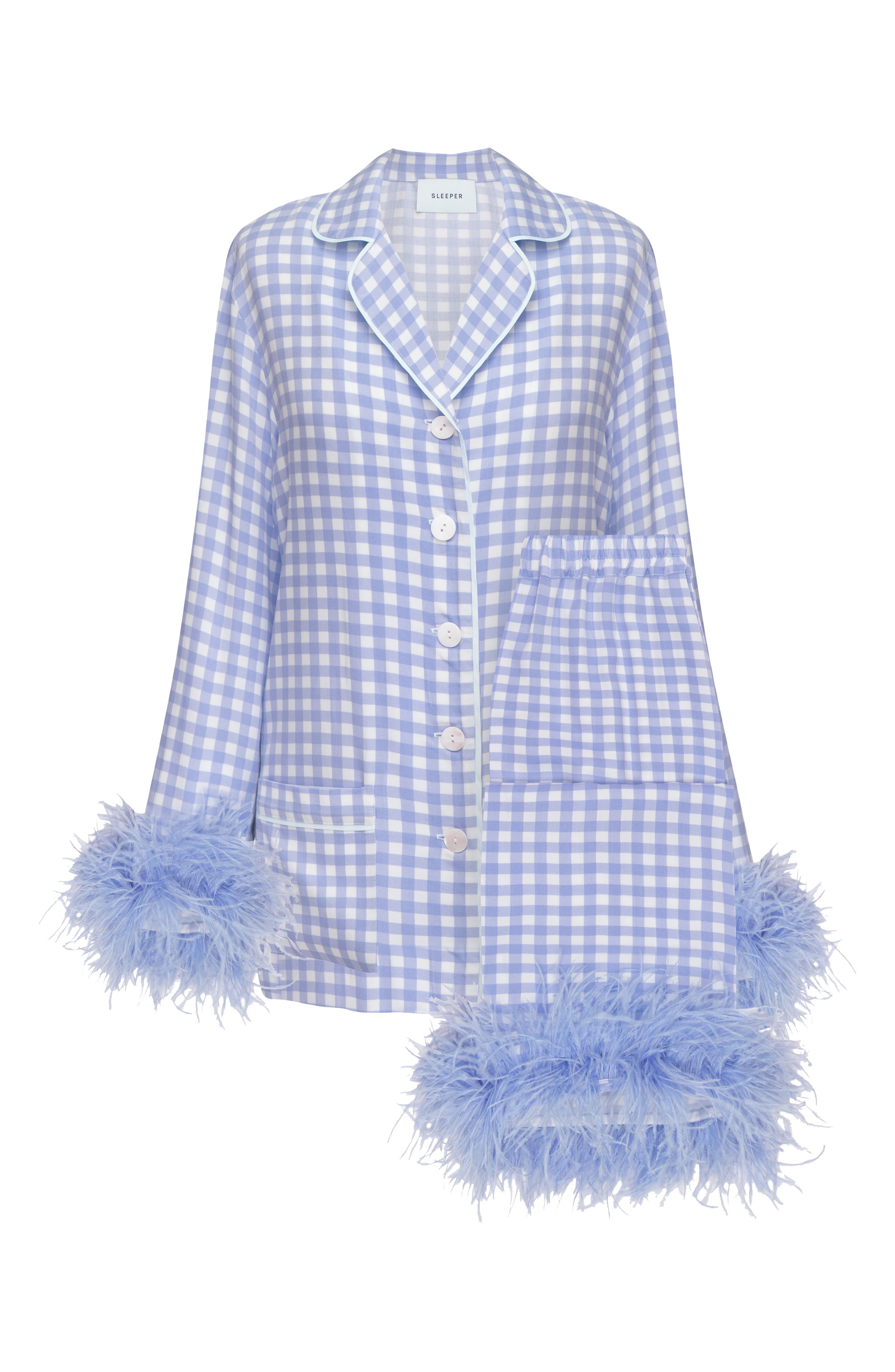 Sleeper Feather Trim Pajama Sets On Sale - Saks Fifth Avenue