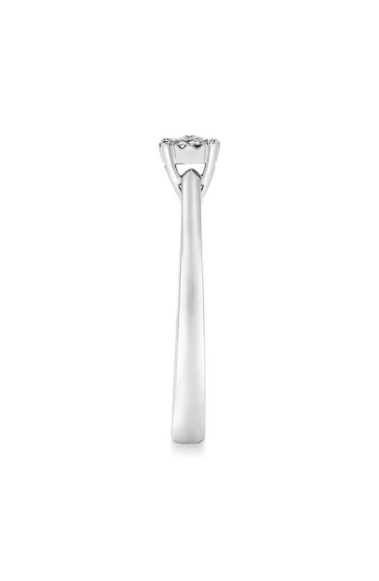 H.j. Namdar Miracle Diamond Halo Ring In 14k White Gold