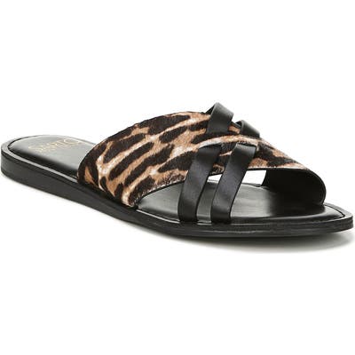 Franco Sarto Logan Slide Sandal- Brown