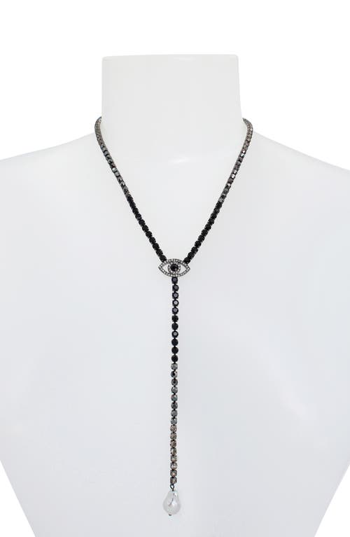 KURT GEIGER KURT GEIGER LONDON EVIL EYE & IMITATION PEARL Y-NECKLACE