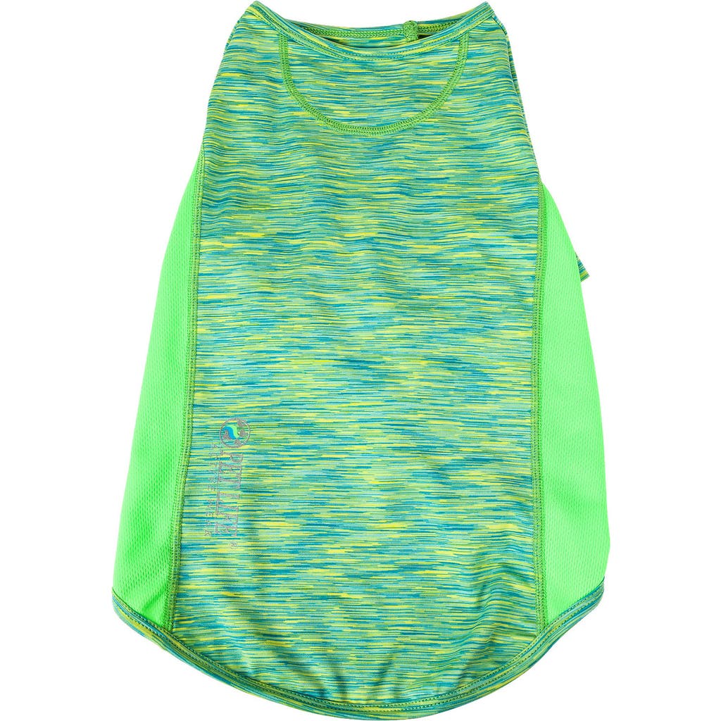 Pet Life Active Warf-speed Heathered Tone-on-tone T-shirt In Green Heather W/light Green