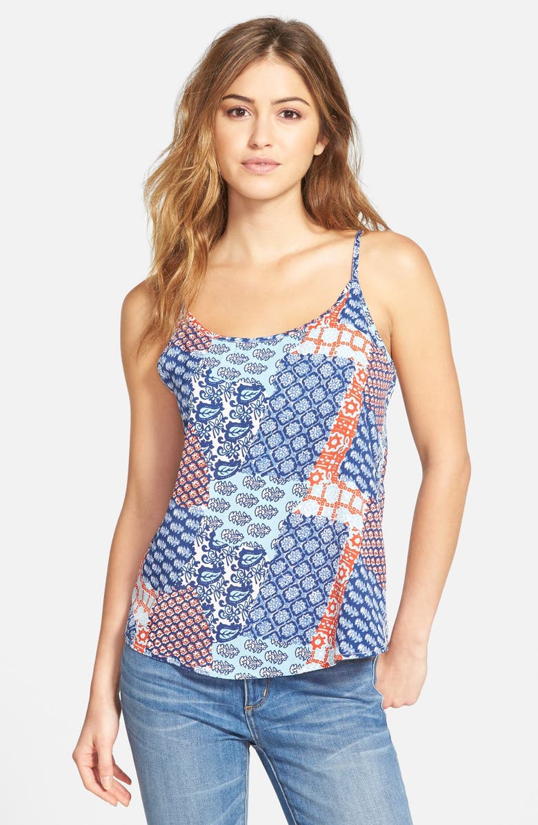 oat + fawn Back Cutout Print Camisole | Nordstrom