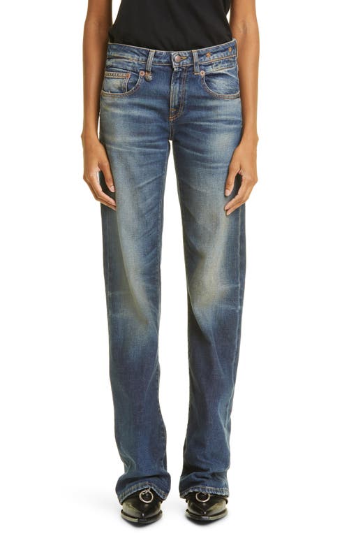 R13 Boyfriend Stretch Flare Leg Jeans in Ansel Blue at Nordstrom, Size 27