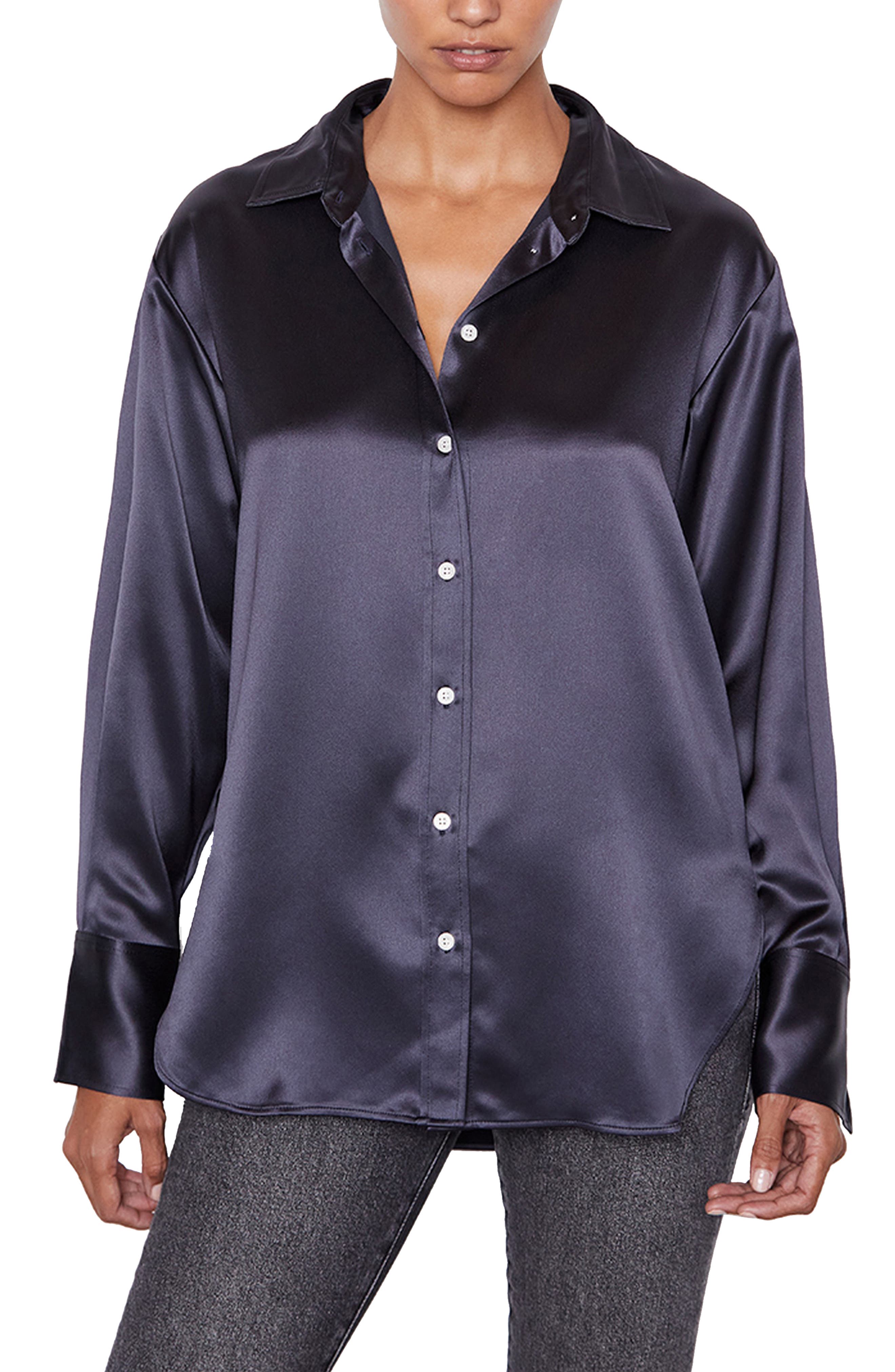 Women's Blue Button Down Shirts 