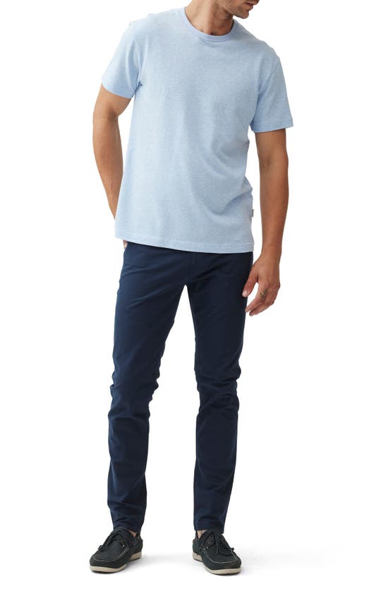 Shop Rodd & Gunn Fairfield Sports Fit Cotton & Linen T-shirt In Sky