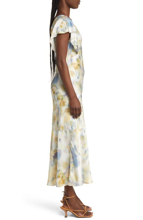 Rails Dina Flutter Sleeve Midi Dress In Diffused Blossom