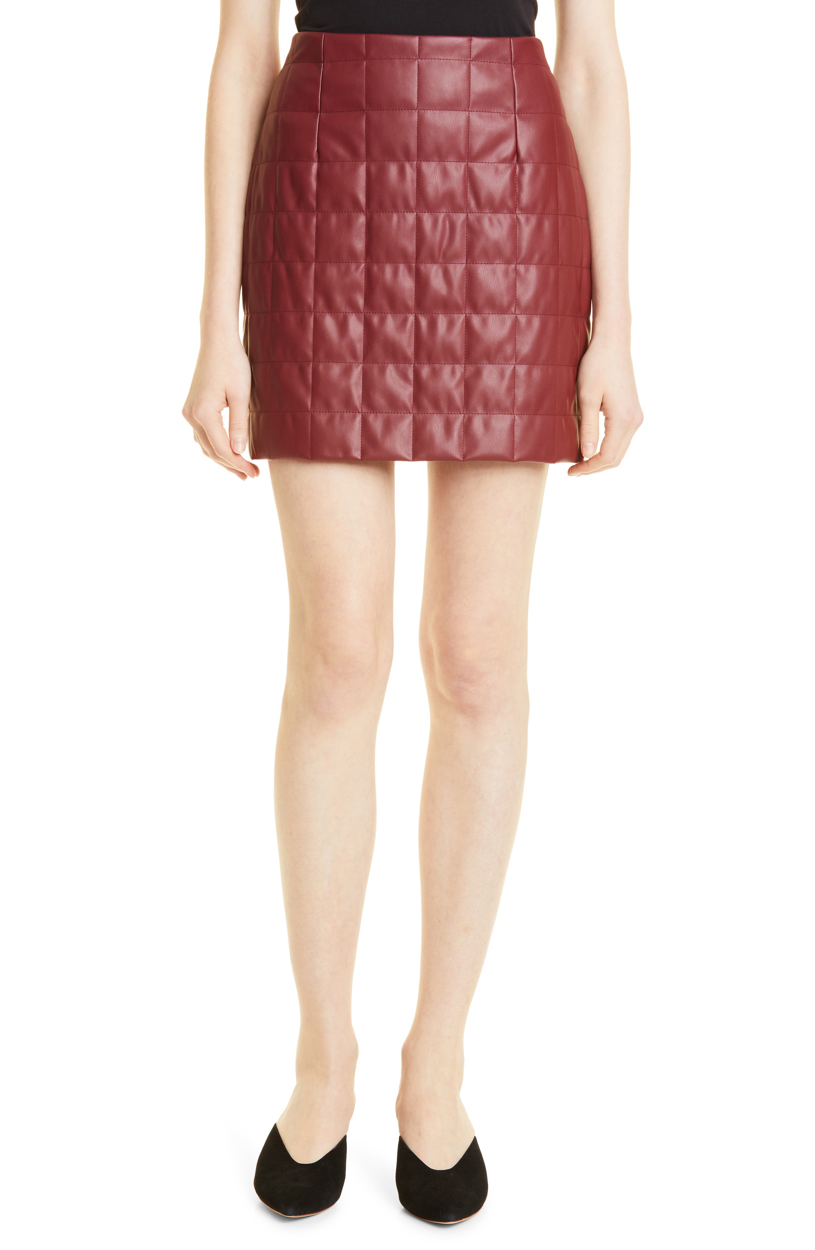 nordstrom leather skirt