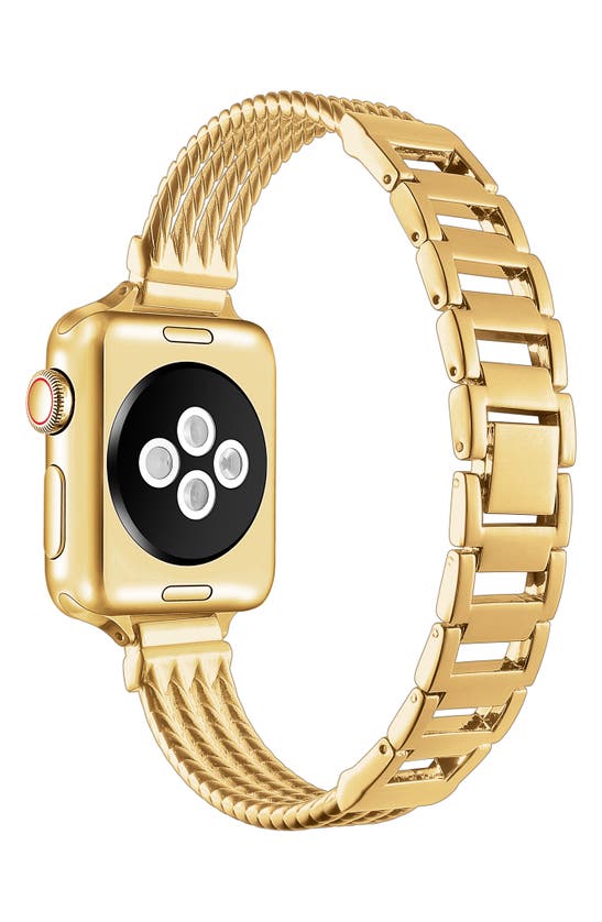 Shop The Posh Tech Eliza Metal Apple Watch® Watchband In Gold