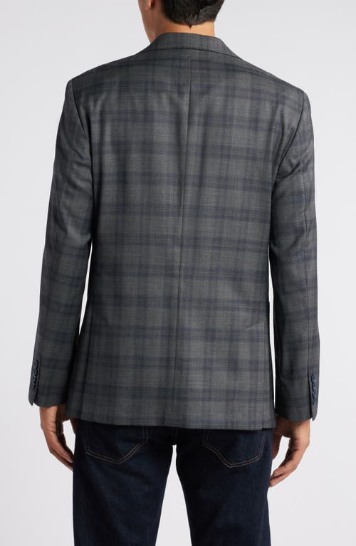 Shop Nordstrom Plaid Wool Sport Coat In Grey Ripoli Plaid