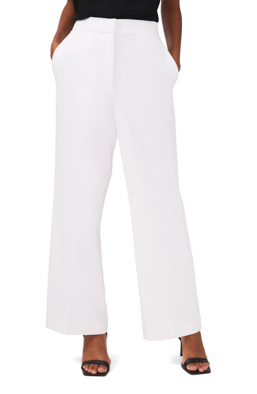 halogen(r) High Waist Wide Leg Trousers in Bright White