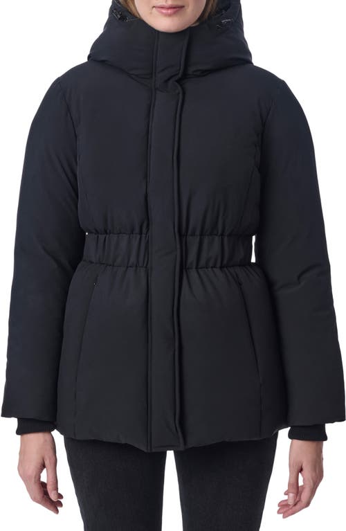 Bernardo Water Resistant Insulated Stretch Puffer Jacket In Black