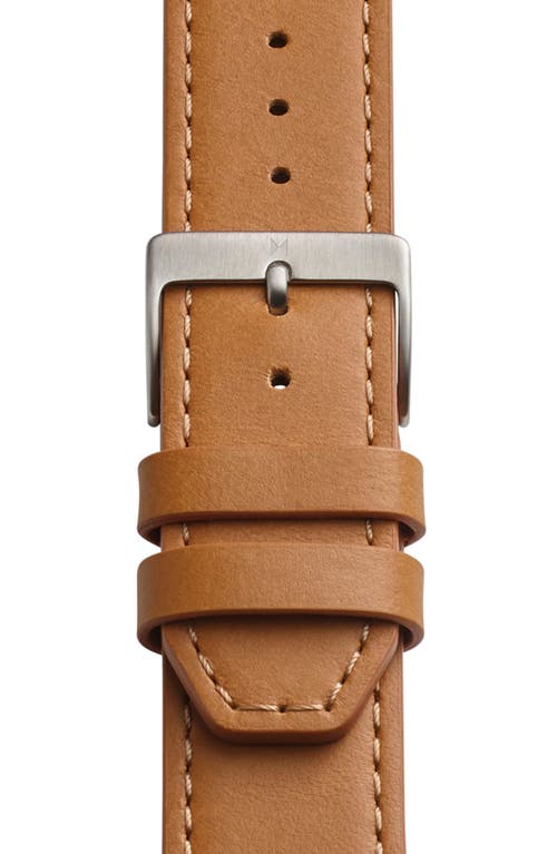Mvmt Men's Classic Ii Tan Leather Strap Watch 44mm In Dark Blue