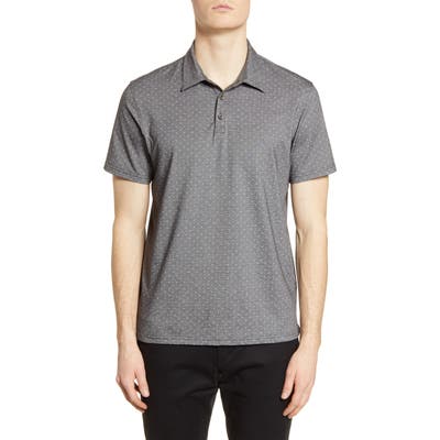 Zachary Prell Bayville Regular Fit Dobby Polo, Grey