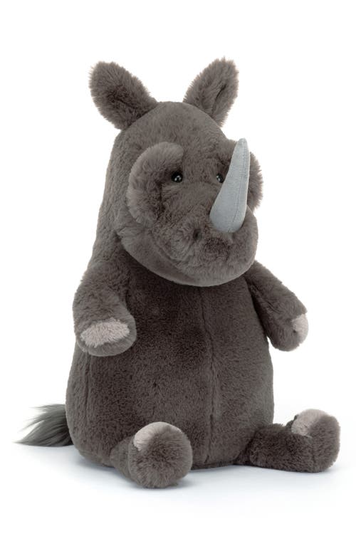 Jellycat Roderick Rhinoceros Stuffed Animal in Brown 