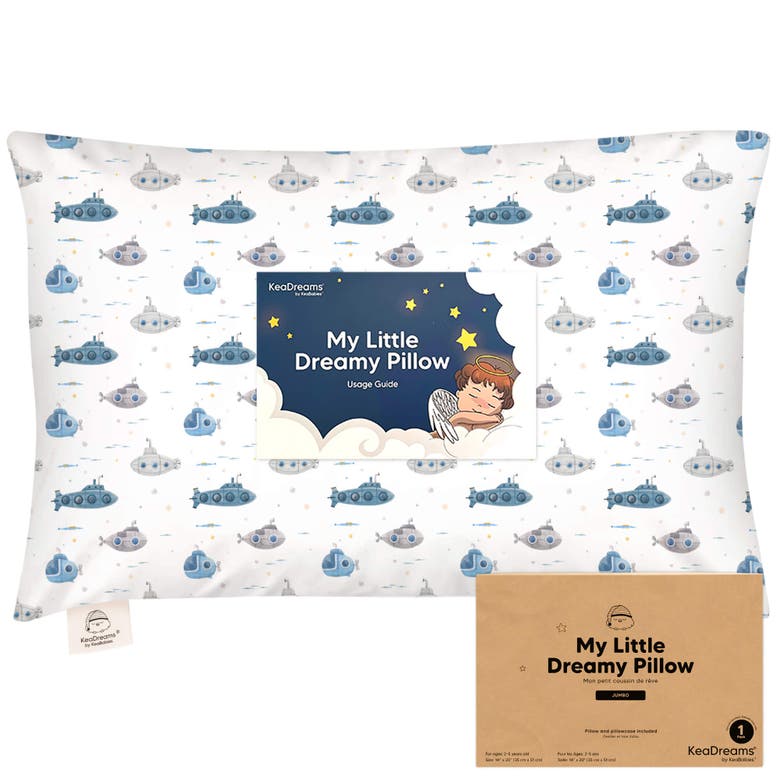 Shop Keababies Jumbo Toddler Pillow With Pillowcase In Submarines