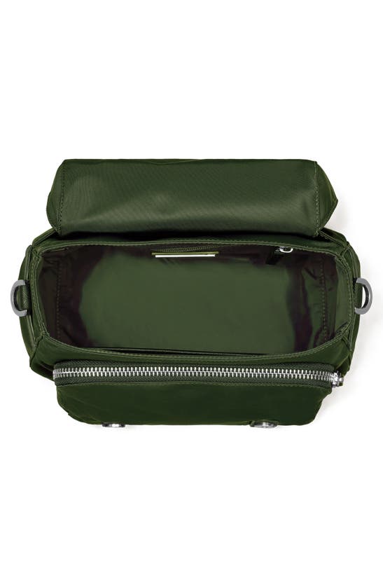 Shop Tory Burch Small Nylon Messenger Bag In Basil