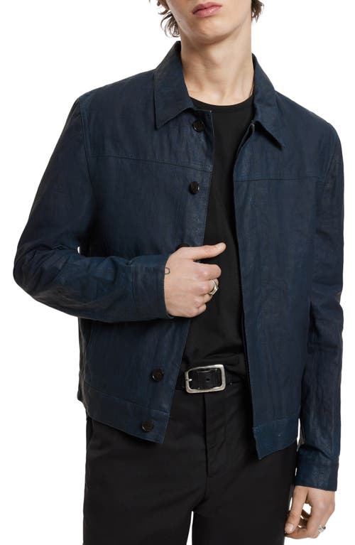 John Varvatos Linen Jacket in Capri Blue