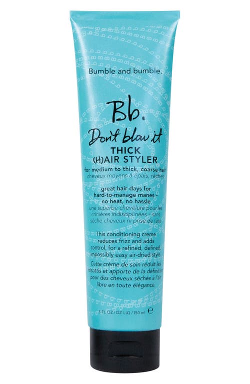 Bumble and bumble. Don't Blow It Thick Hair Styler at Nordstrom, Size 5 Oz