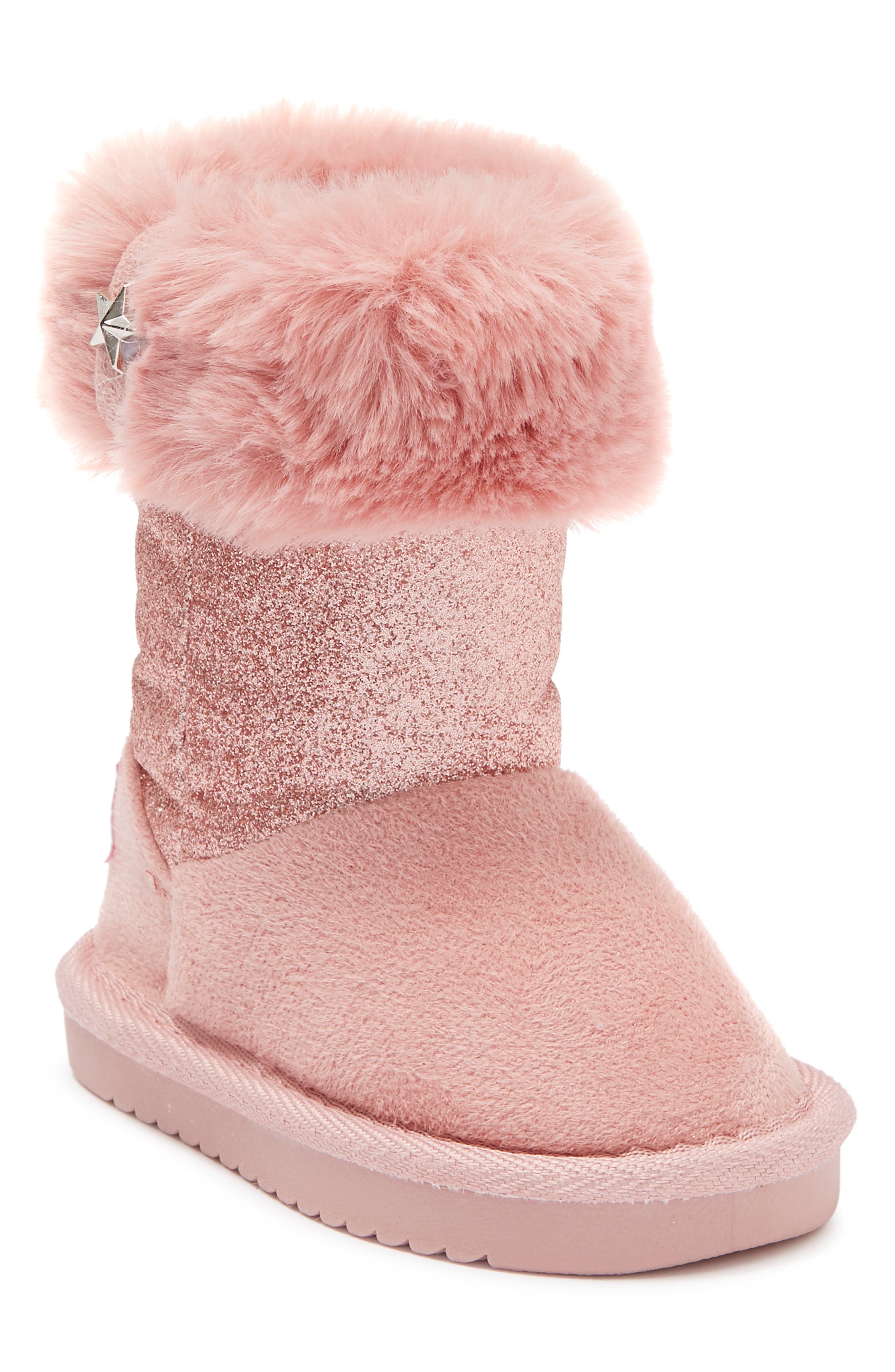 pull on fur boots