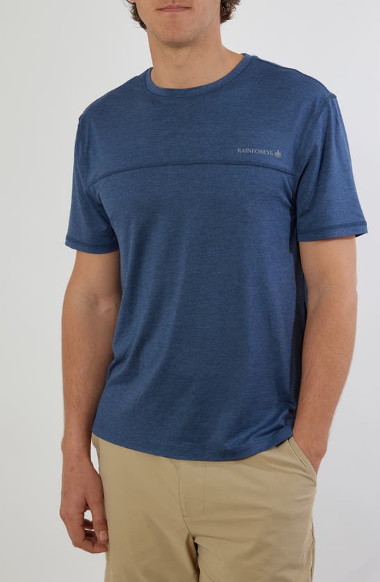 Rainforest Low Country Cutline T-shirt In Heather Blue