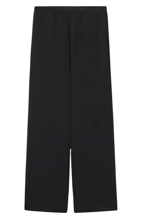 MANGO High Waist Straight Leg Pants Black at Nordstrom