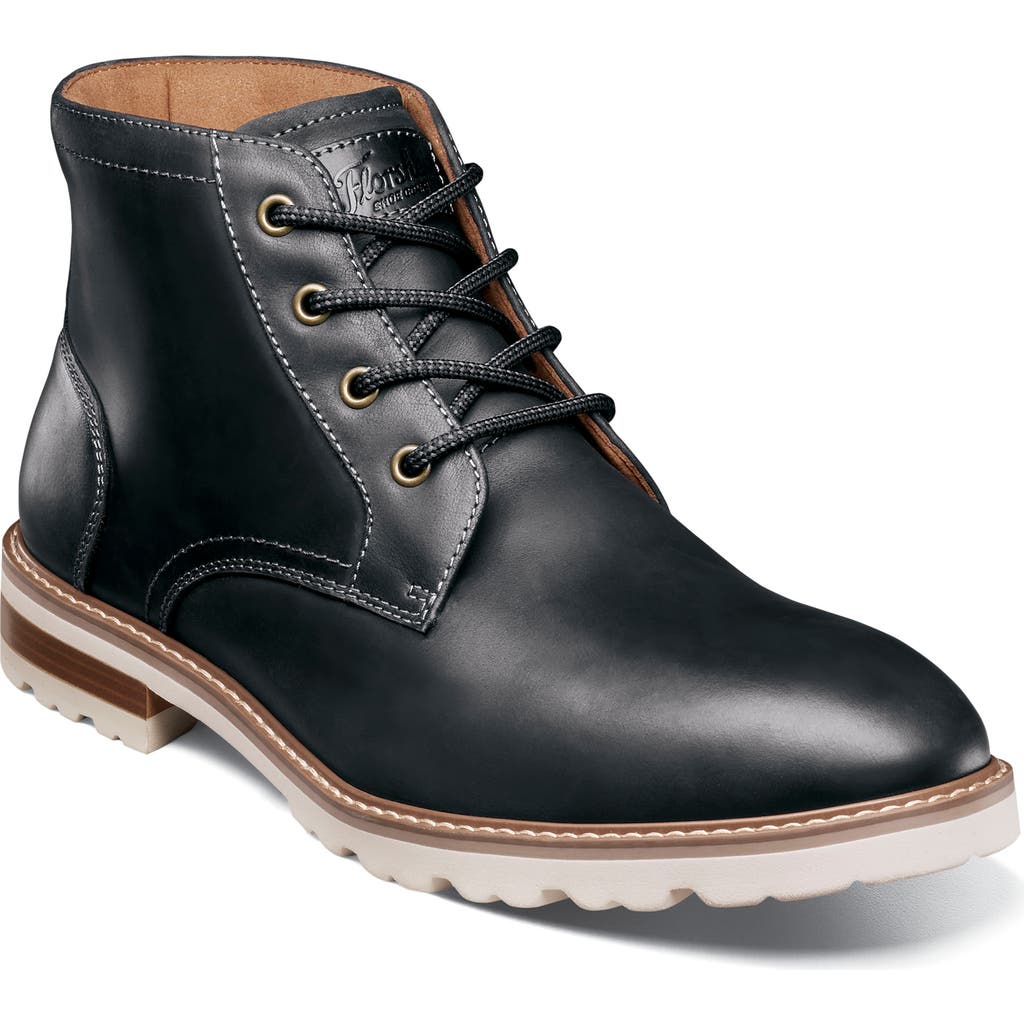 Florsheim Men's Renegade Plain To 4-eye Plain Toe Boot In Black
